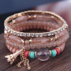 occidental style trend  concise all-Purpose Colorful Acrylic beads tower tasse..
