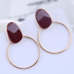 fine  Korean style fashion sweetOL  concise circle personality temperament ear..