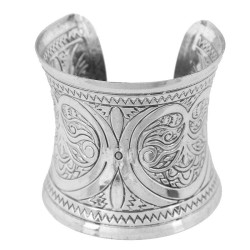 occidental style trend  Metal retro exaggerating opening bangle