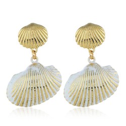 occidental style fashion  Metal Shells personality ear stud