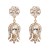 UR women earrings occidental style wind high-end glass diamond earring tulip flowers Earring