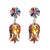 UR women earrings occidental style wind high-end glass diamond earring tulip flowers Earring