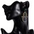 occidental style exaggerating Acrylic diamond eyes earrings woman personality Earring Bohemia ear stud