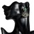 occidental style exaggerating Acrylic diamond eyes earrings woman retro temperament ear studearrings