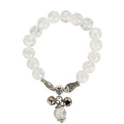 retro Bohemia ethnic style imitate glass flower circle pendant bracelet woman