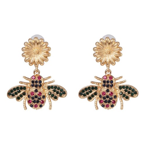 UR insect earring high-end sun flower ear stud personality Earring