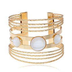 occidental style fashion fashion Metal gem geometry multilayer all-Purpose ope..