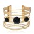 occidental style fashion fashion Metal gem geometry multilayer all-Purpose opening bangle woman