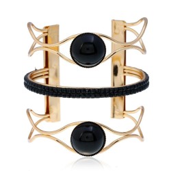   occidental style punk brief resin bangle Metal