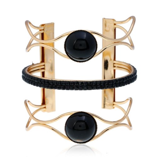   occidental style punk brief resin bangle Metal