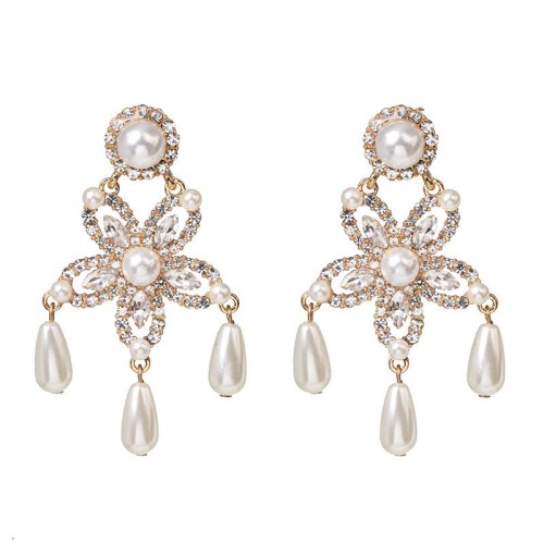 UR fashion exaggerating earrings earrings high-end diamond drop earring