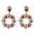 UR high-end Rhinestone earrings classic samll floral earring fashion