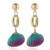 occidental style retro fashion trend fashion ear stud brief exaggerating Shells earrings