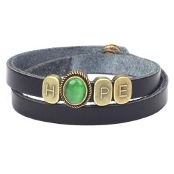 OP weave bracelet Alloy Word Opal