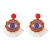 UR handmade beads earrings personality ethnic style tassel earring occidental style Earring