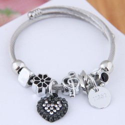 occidental style fashion  Metal all-PurposeDL concise bright love pendant more..