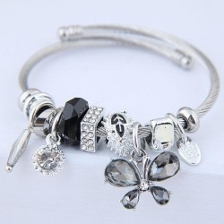 occidental style fashion  Metal all-PurposeDL concise bright butterfly pendant..