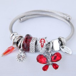 occidental style fashion  Metal all-PurposeDL concise bright butterfly pendant..