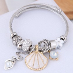 occidental style fashion  Metal all-PurposeDL concise Shells pendant more elements accessories personality bangle