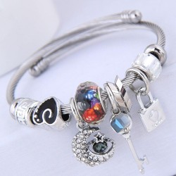 occidental style fashion  Metal all-PurposeDL concise flash diamond Moon and s..