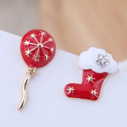 fine  Korean style fashion sweetOL christmas balloon  christmas asymmetry pers..