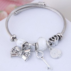 occidental style fashion  Metal all-PurposeDL concise flash diamond bow key al..