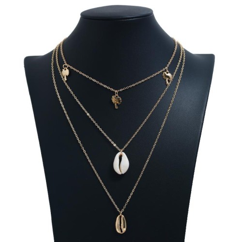  occidental style fashion  Metal all-Purpose more elements pendant multilayer personality woman necklace
