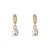 Korea geometry Oval diamond gem earring buckle ear stud woman temperament all-Purpose flash diamond