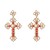 palace wind retro diamond ear stud woman occidental style cross earrings long style earring elegant Earring earrin