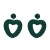 occidental style heart-shaped brief handmade beads Earring Bohemia beads ear stud earrings