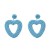 occidental style heart-shaped brief handmade beads Earring Bohemia beads ear stud earrings