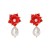  Pearl earring flowers Alloy brief earrings woman temperament enamel fashion personality ear stud