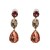 occidental style Korean style temperament colorful diamond drop earrings ear stud collocation