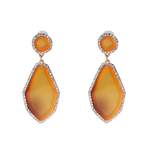 occidental style geometry resin earring  personality same style earrings
