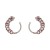  retro temperament Pearl circle earrings occidental style diamond geometry ear stud Earring