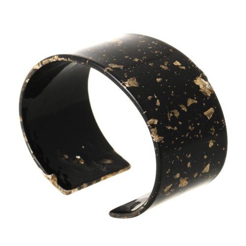 occidental style fashion Acetate sheet exaggerating leopard opening width surface bangle