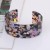 occidental style fashion Acetate sheet exaggerating leopard opening width surface bangle