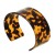occidental style fashion Acetate sheet exaggerating leopard opening width surface bangle