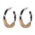 resin Acrylic plates gold Alloy buckle earrings earrings