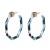 resin Acrylic plates gold Alloy buckle earrings earrings