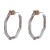 resin Acrylic plates gold Alloy buckle earrings earrings