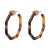 resin Acrylic plates gold Alloy buckle earrings earrings