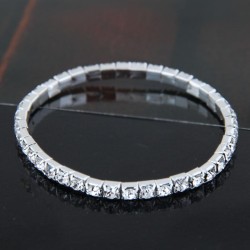 Korean style fashion sweet Metal mosaic Rhinestone bride accessories elastici..