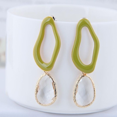 fine  Korean style fashion  sweetOL Metal geometry drop personality temperament ear stud