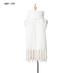 occidental style autumn Winter tassel circle circle pure color scarf lady thic..
