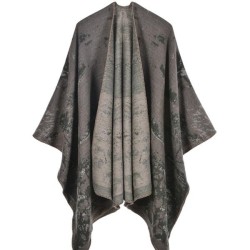 lady scarf shawl creative fashion imitate sheep velvet Jacquard slit thick big..