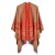 lady Double surface shawl occidental style fashion Jacquard slit thick warm slit shawl