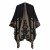 lady Double surface shawl occidental style fashion Jacquard slit thick warm slit shawl