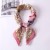scarves woman imitate silk samll Korean style all-Purpose occupation neckerchief print scarf