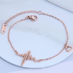 fine Korean style fashion sweetOL titanium steel personality woman bracelet